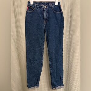 Vintage Bongo High-Waist Dark Wash Women's Jeans Slim Fit